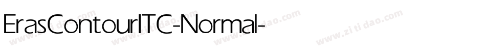 Eras ContourITC-Normal字体转换